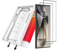 SOOPII Protector de Pantalla de Vidrio Templado para Samsung Galaxy S25 Ultra, Eliminación Automática de Polvo, Súper Claro y Sin Burbujas, Dureza 9H para Samsung S25 Ultra, Paquete de 2