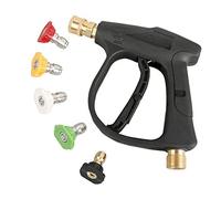 Sooprinse Pistola de Lavado de Alta presión, 3000 PSI máximo con boquillas de conexión rápida de 5 Colores, Conector de Manguera M22 Punta 3.0