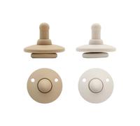 Soother MijnNami, Pop & Go, 2 unidades, 0/18 meses, diseño retráctil, revolucionario chupete (vainilla y marfil)