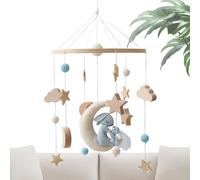 Soothing Mobile, 360 Degree Rotating Crib Toy, 19.3x13.8 Inches Handheld Size with Universal Clip, Durable Childcare Accessory, Colorful Style with Gentle Motion, Gift for New Parents