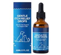 Soothing Pet Relief Oil, Natural Anti Itch Formula 60ml Skin Comfort Procedure Blend, Moisture Restore Care Solution for Dogs Coat Wellness, Daily Grooming Support for Puppies Adult Breeds Home Use