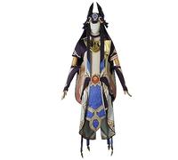SOOYOOYOO Genshin Impact Cosplay Cyno Disfraz de Personajes del Juego Trajes de Halloween de Conjunto Completo para Unisex