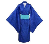 SOOYOOYOO Hashibira Inosuke Cosplay Azul Rendimiento Traje Impreso Digital Telas Cómodas Traje Fantasía Regalo Para Fanáticos Unisexo