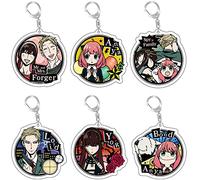 SOOYOOYOO Spy×Family Llaveros Colgantes Lindas Figuras Twilight Yor Forger Anya Forger Cosplay De Encanto Dibujos Animados Creativos Regalos Hechos A Mano