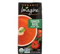 Sopa Cremosa De Tomate Albahaca Orgánica 32 Oz (Caja De 6) Por Imagine