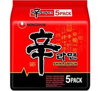 Sopa de fideos coreana Nongshim Shin Ramyun - Juego de 5 piezas (5 x 120 g)