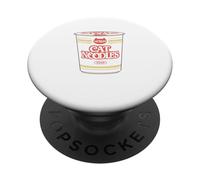 Sopa de Fideos para Gatos PopSockets PopGrip Adhesivo