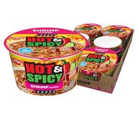 Sopa de fideos ramen picante y picante, camarones, 3.2 onzas (paquete de 6)