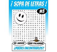 ¡ SOPA DE LETRAS 50 Juegos 1000 palabras ! ¿ Puedes encontrarlos ?: Para adultos | Juegos de palabras | Letra grande | 1000 palabras 50 juegos | Perfecto por el tiempo libre |
