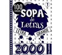 Sopa de Letras: Adultos y Mayores - Letra Grande | Volume 1 | 100 Puzzle & 2000 Palabras | Gran Formato 21,59 X 27,84 cm | Pasatiempos para Adultos | ... | Idea Regalo para las Vacaciones o un Viaje