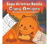 Sopa de letras Bonita: Capy Amigos, Una sopa de letras para colorear