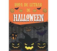 Sopa de letras de Halloween: 62 sopas de letras de gran tamaño con soluciones | Bonitas sopas de letras con temática de Halloween | Regalos con temática de Halloween