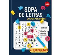 Sopa de Letras: Desafío Mental. Letras Grandes y 4000 palabras de Pura Diversión: Formato 8.5x11'' para una Lectura Cómoda. 110 páginas de Desafíos y Relajación para Adultos Mayores.