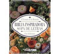 Sopa de letras en español Biblia inspiradora: El sermón de la montaña - curiosidades y reflexiones - libro de actividades de letra grande para adultos ... con márgenes coloreables (¡Activa tu mente!)