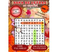 SOPA de LETRAS en ESPAÑOL con EDICIÓN de BOLSILLO: 1200 palabras en 100 puzzles con páginas ilustradas | Sopa de letras para adultos con letras ... Edition) (Sopas de letras estacionales)