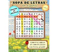 SOPA DE LETRAS EN ESPAÑOL EDICIÓN DE BOLSILLO: 1200 PALABRAS EN 100 PUZZLES / SOPA DE LETRAS EN ESPAÑOL PARA ADULTOS TAMAÑO DE BOLSILLO CON LETRA ... LARGE PRINT (Sopas de letras estacionales)