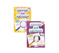 Sopa De Letras En Español Pack De 2 Libros 1092 Pasatiempos, Letra Grande En Blanco Y Negro para Adultos Y Mayores