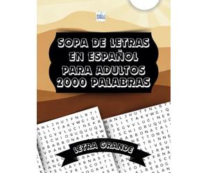 Sopa de Letras En Español Para Adultos - Mev Games: Busca 2000 palabras en 100 rompecabezas con letra grande para adultos y mayores en una actividad ... - Spanish Word Search For Adults Large Print