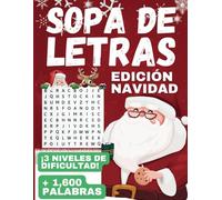Sopa de Letras Navidad: Sopa de Letras Edición Navidad. Desafía tu mente viviendo la magia de la Navidad. 80 sopas con temas navideños