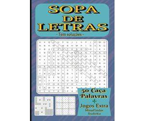Sopa De Letras para adultos em Português: Livro de actividades | Exercicios De Memoria | Portuguese Word Search