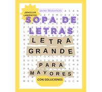 Sopa de letras para adultos | Letra grande y fácil de leer: Ejercicios de entretenimiento para personas mayores con letra grande