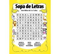 Sopa de letras para Niños de 5 a 7 años: 5-7 años actividad para estimular la memoria visual y la atencion