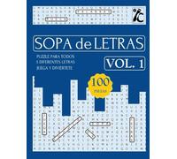 sopa de letras: sopa de letras en español, sopa de letras en español letra grande, sopa de letras para adultos, busca palabras, juego para viaje, word search, puzzle book, vol. 1