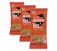 Sopa de miso, 1 paquete con raciones de sopa de 160 gr (Paquete de 3)