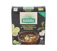 Sopa de Miso Instantánea con Verduras - Pack de 8 Sobres (2 Cajas de 4 Raciones) - Receta Tradicional Japonesa - Baja en Calorías - Lista en 1 Minuto - Sin Conservantes