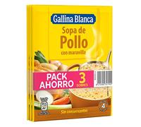 Sopa de pollo y maravilla pack 3 sobre 85 g