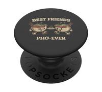 Sopa Pho Divertidos Mejores Amigos para Siempre Comida Vietnamita PopSockets PopGrip Adhesivo