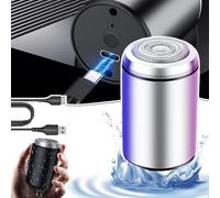 Sopami Mini Electric Shaver, Sopami Mini Electric Shavers for Men, Portable Pocket Travel Shaver, USB Rechargeable Waterproof, Wet Dry Shavers for Home, Car, Trave, Office (Silver)