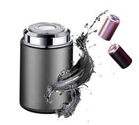Sopami Mini Electric Shaver, Sopami Portable Mini Electric Shaver, Pocket Size Washable Electric Razor, USB Rechargeable Waterproof Shaver Electric Beard Trimmer for Car, Travel (Silver)