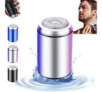Sopami Mini Electric Shaver, Sopami Portable Mini Electric Shaver, Pocket Size Washable Electric Razor, USB Rechargeable Waterproof Shaver Electric Beard Trimmer for Car, Travel (Silver)