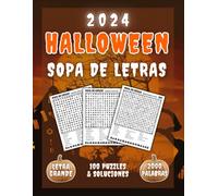 Sopas de Letras de Halloween - Edición en Letra Grande: ¡100 puzzles con 2000 palabras temáticas de Halloween! Diversión perfecta para Adultos, Mayores y Adolescentes