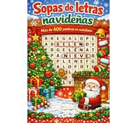 Sopas de Letras Navideñas: Diversión navideña para toda la familia - Más de 50 sopas de letras con vocabulario esencial de Navidad