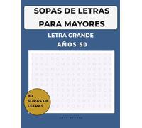 Sopas de Letras para Adultos Mayores: Años 50 | Letra Grande | 80 Pasatiempos de Memoria y Cultura Española: Libro de sopas de letras fácil de leer ... (Recuerdos de una época (Serie Lota Studio))
