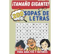 SOPAS DE LETRAS PARA ADULTOS Y MAYORES. TAMAÑO EXTRA GRANDE.: 200 Actividades por temas y en letras MAYÚSCULAS.