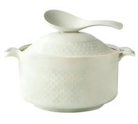 Sopera Redonda De CeráMica con Tapa Y Asas Resistentes Al Calor(3600ml)