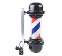 SOPERIT Poste de Barbero LED Giratorio Rojo Blanco Azul Barbero Lámpara Retroiluminada 20 V, 220 V