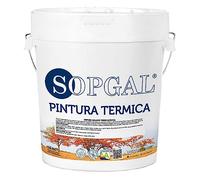 Sopgal Pintura térmica Anti-Calor especial Tejados (15L) Teja/Chapa/Pizarra/Fibrocemento - Reduce la temperatura de la vivienda y refleja la radiación solar