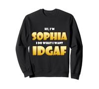 Sophia Joke Idgaf Meme Cute Halloween Costume For Sophie Sudadera