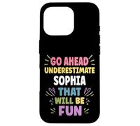Sophia Personalized Women's Gift Custom Sophia Carcasa para iPhone 16 Pro