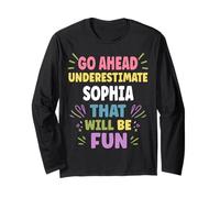 Sophia Personalized Women's Gift Custom Sophia Manga Larga