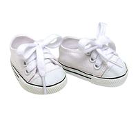 Sophia’s de Teamson Kids White Canvas Shoes con Cordones para muñecas de 18 "