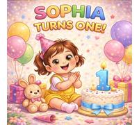 Sophia Turns One: A Sweet Personalized Birthday Story for a One-Year-Old Girl (Three Hearts Personalized Book Series (SOPHIA))