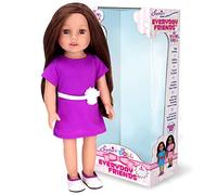 Sophia's by Teamson Kids 18 "All Vinyl Moretet Hair Doll Miley con Ojos Marrones