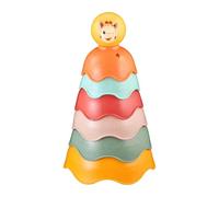 Sophie la Jirafa - Juego de apilamiento de 6 Cuencos de Colores - Juguete Educativo para bebés - Desarrolla la motricidad y la lógica - 30 cm