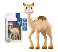 Sophie la Girafe - Al'Thir el Dromedario 18 cm - Desde el Nacimiento - Caucho 100% Natural | Desarrolla los 5 Sentidos | Silbato Causa y Efecto | Alivio Encías | Regalo Nacimiento