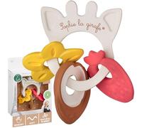 Sophie la Girafe - Anneau des Senteurs Sophie la Girafe - Jeux d'Eveil - 3 Médaillons de Différentes Odeurs - Caoutchouc - Facile à Saisir - Pour Enfants à Partir de 0 Mois